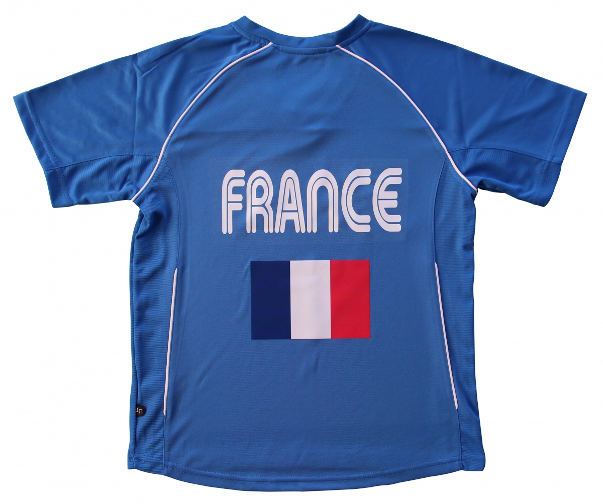T-shirt sport - Maillot foot supporter équipe de France ...